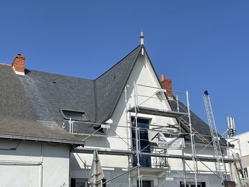 Chantier de couverture en Ardoise à Nort-sur-Erdre