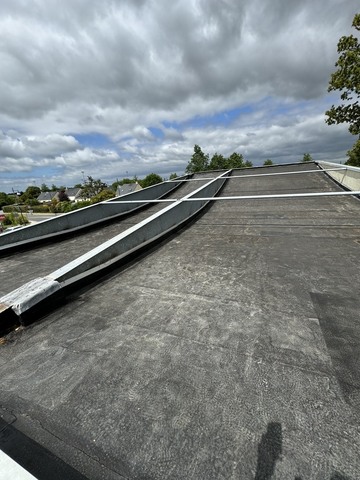 Rénovation Étanchéité toit terrasse en derbigum sur la pharmacie de saint mars du désert