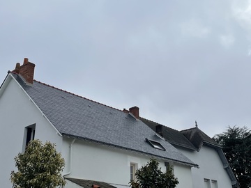 Chantier de couverture en Ardoise à Nort-sur-Erdre